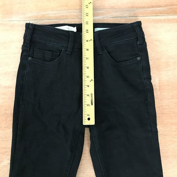 Pilcro and the Letterpress Anthropologie High Rise Skinny Jeans Women 26 Black - Picture 9 of 11